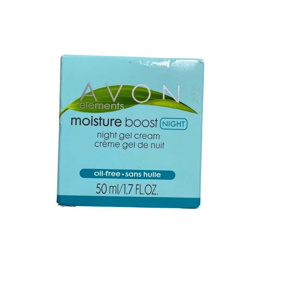 Avon Elements Moisture Boost Night Gel Cream NEW in Box 1.7 fl Oz